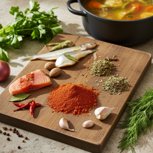 Czerwona do ryb (bez soli) 