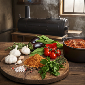 Czosnek wędzony z ziołami